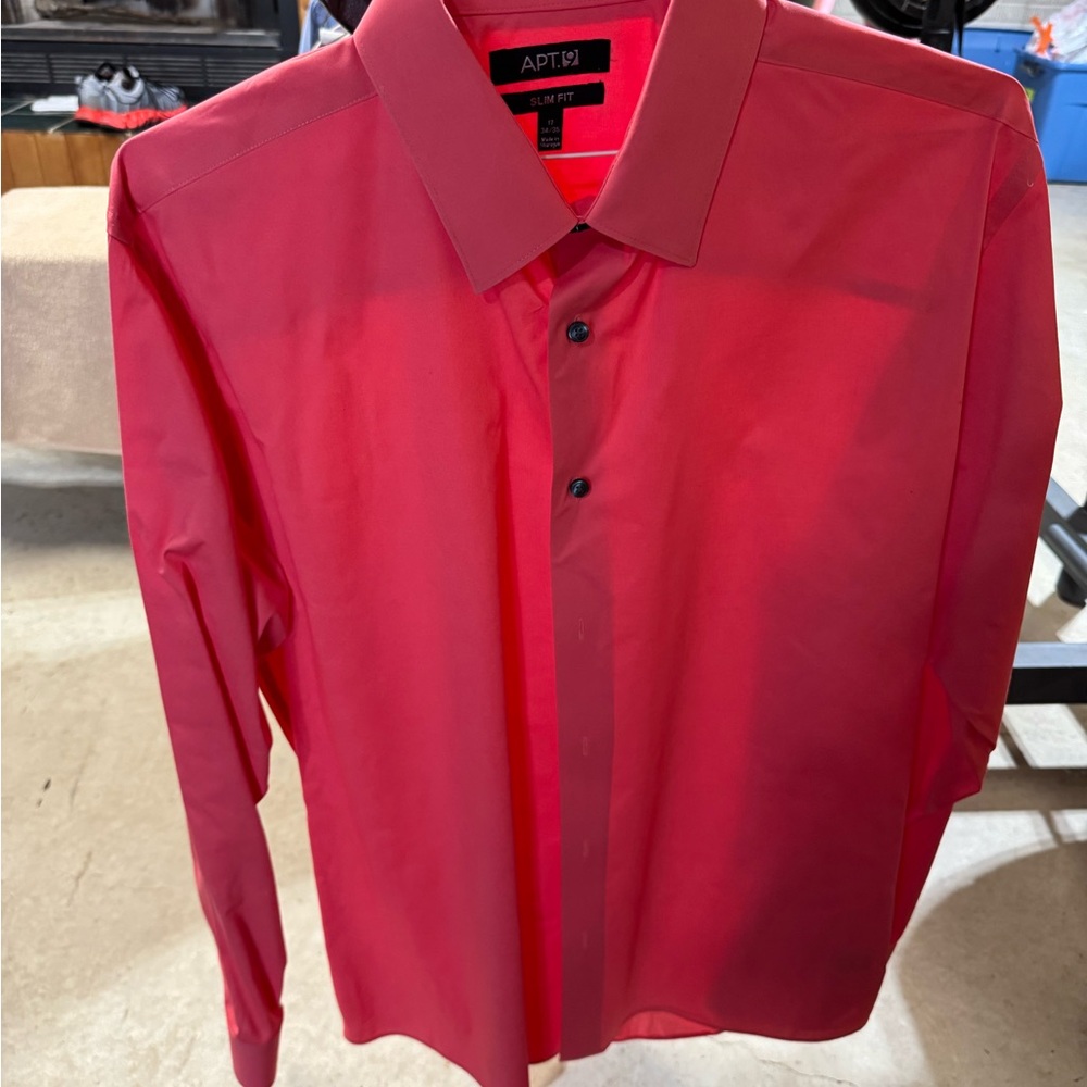 Apt. 9 Men's Red Dress Shirt